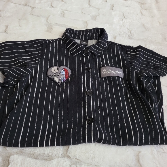 Disney Womens Size Medium The Nightmare Before Christmas Pinstripe Dress - Picture 9 of 9